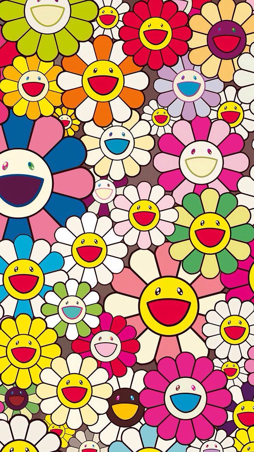 OVO x MURAKAMI Oktobers ganz eigene Online-US-Murakami-Blume [753x1121] für Ihr Handy und Tablet HD-Handy-Hintergrundbild