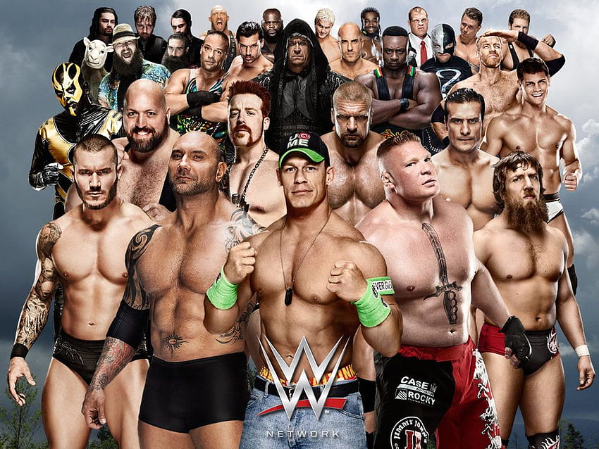 Alle WWE-Wrestler in einem, WWE-Männer HD-Hintergrundbild