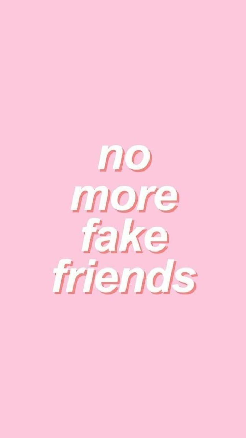 No more fake friends by Iloveunicor, i have no friends HD phone wallpaper