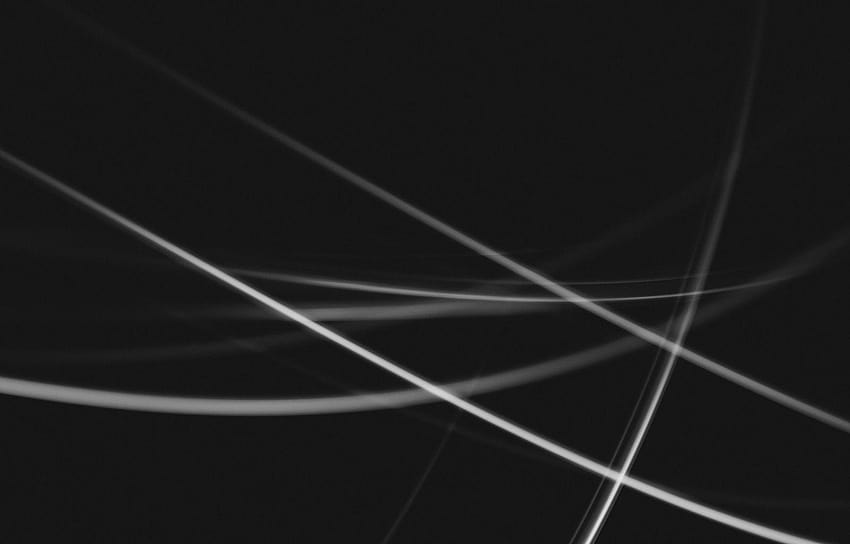 Black, And, White, Lights, Abstract, Curves, Grayscale HD wallpaper