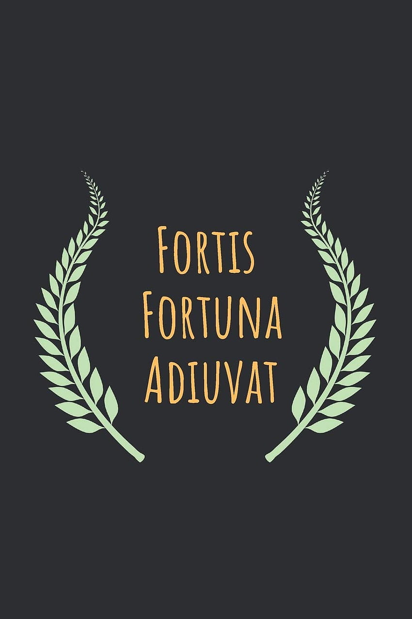 Fortis Fortuna Adiuvat: zdanie łacińskie: idealny rozmiar 110-stronicowy pamiętnik Tapeta na telefon HD