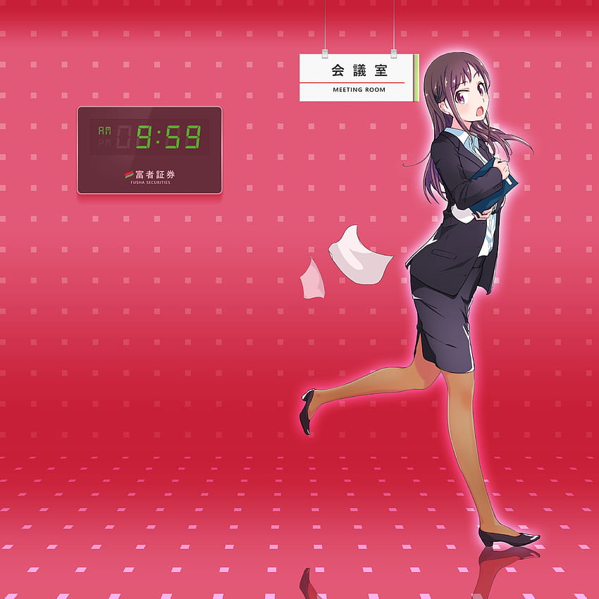 : office girl, meeting room, running 4000x4000 HD phone wallpaper
