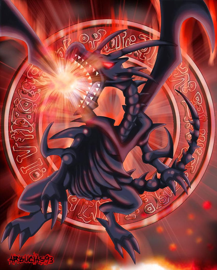 Red Eyes Black Dragon, yu gi oh winged god dragon of ra HD phone wallpaper