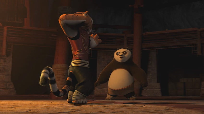 What do you think would've happened if Tigress & Po went full power on each other here?: kungfupanda HD wallpaper