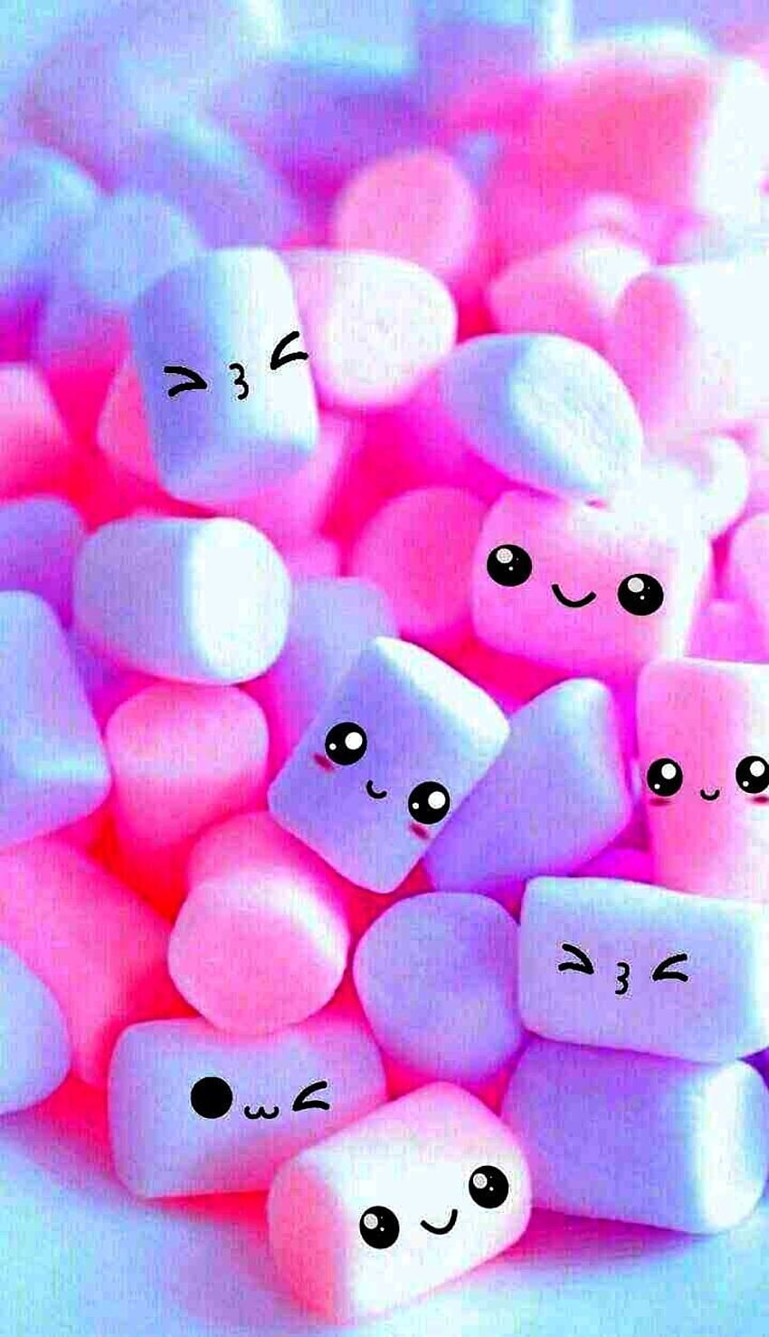 Cute marshmallows, iphone ...ar.pinterest HD phone wallpaper | Pxfuel