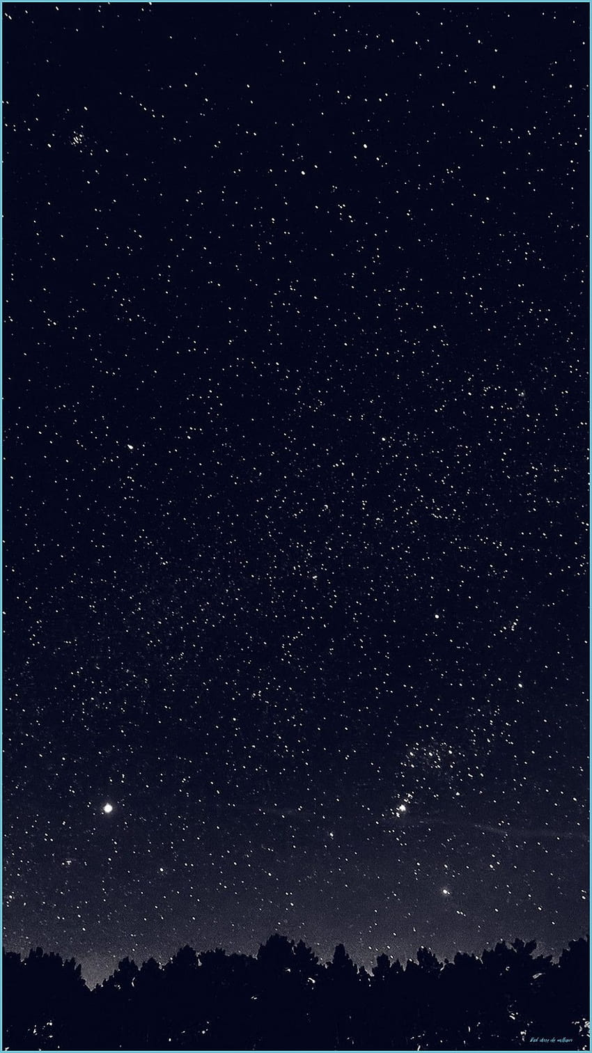 Night Sky IPhone, black night sky HD phone wallpaper