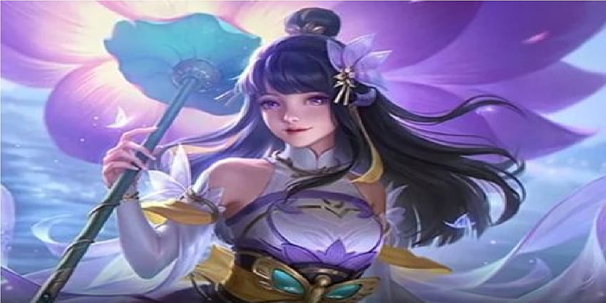 Kagura Water Lily Skin Becomes Annual Starlight Mobile Legends HD wallpaper