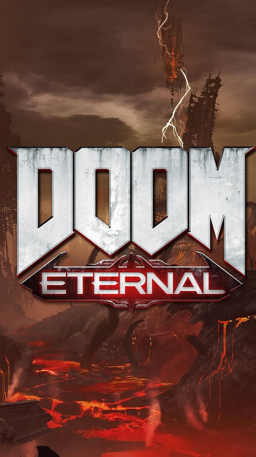 Doom Eternal 1080x1920 iPhone 8/7/6/6S Plus , tło, iphone 11 doom Tapeta na telefon HD