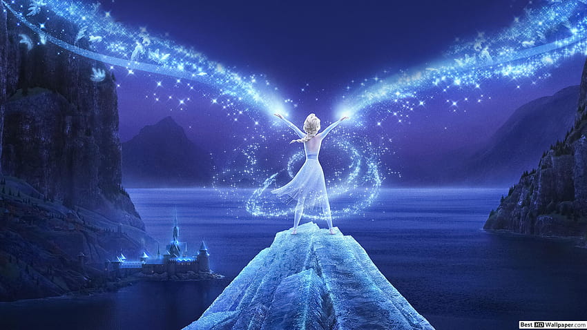 El magnífico poder de hielo de Elsa fluye a través de Arendelle fondo de pantalla