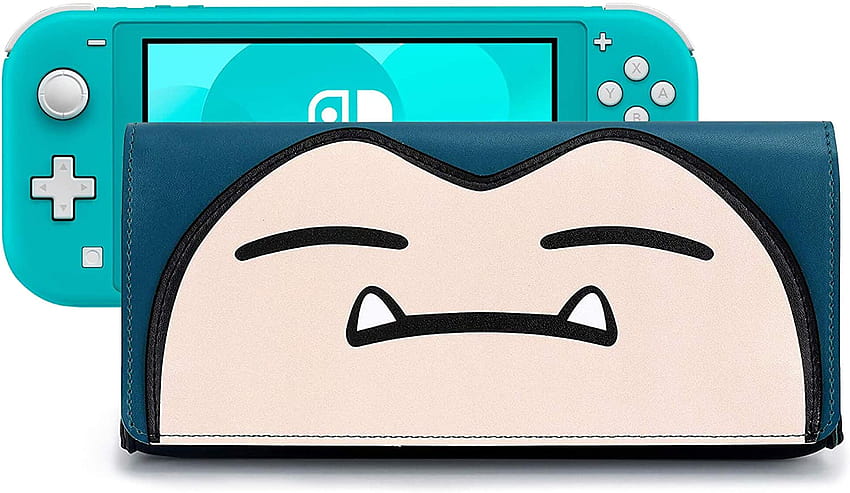 กระเป๋าหนัง Funlab สำหรับ Nintendo Switch Lite คลัทช์แบบพกพาบางเฉียบพร้อมตลับการ์ดเกม: คอมพิวเตอร์และอุปกรณ์เสริม วอลล์เปเปอร์ HD