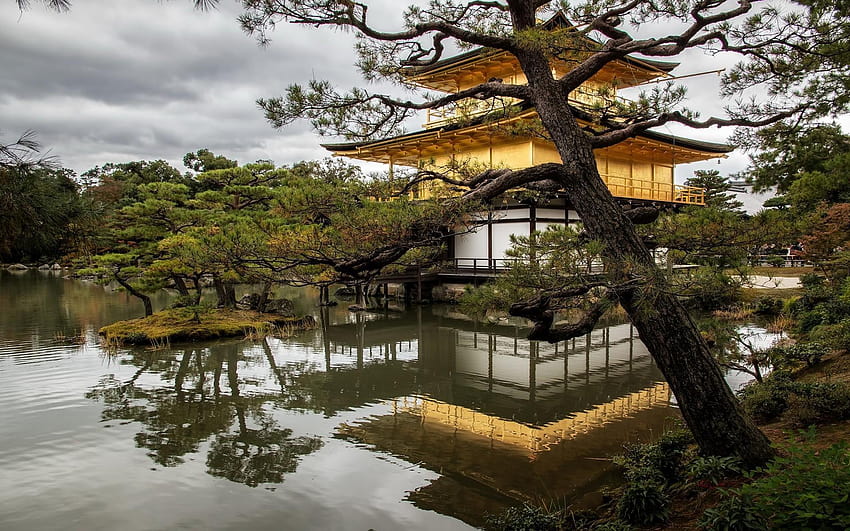 Kioto Japonia Świątynia Natura Kraj I Tła, japońska świątynia Tapeta HD