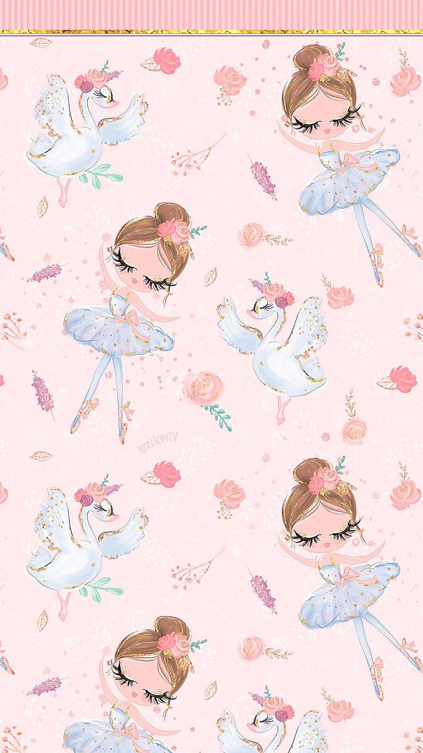 Phone Cute Pink Swan Lake Ballerina, cute phone HD phone wallpaper