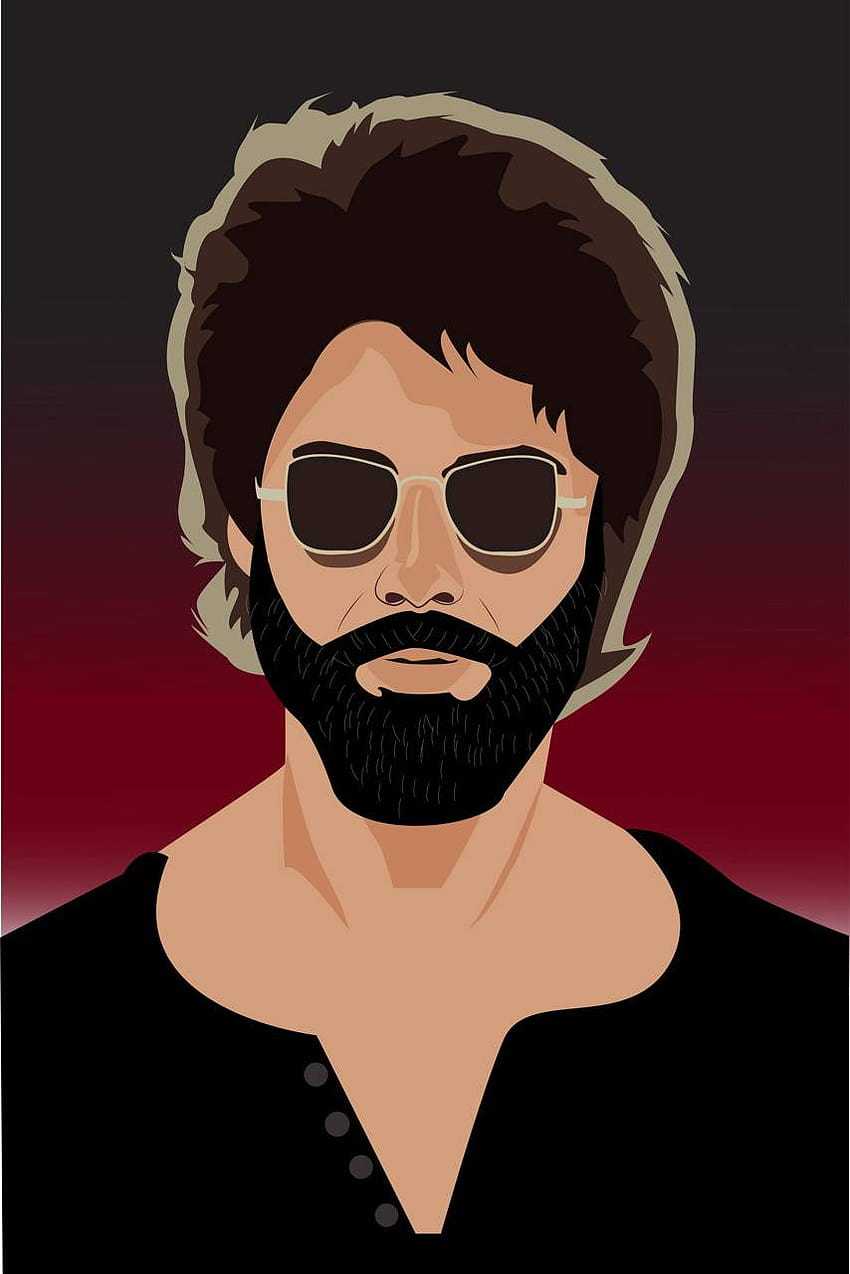 Actor vikram beard cartoon HD wallpaper  Pxfuel