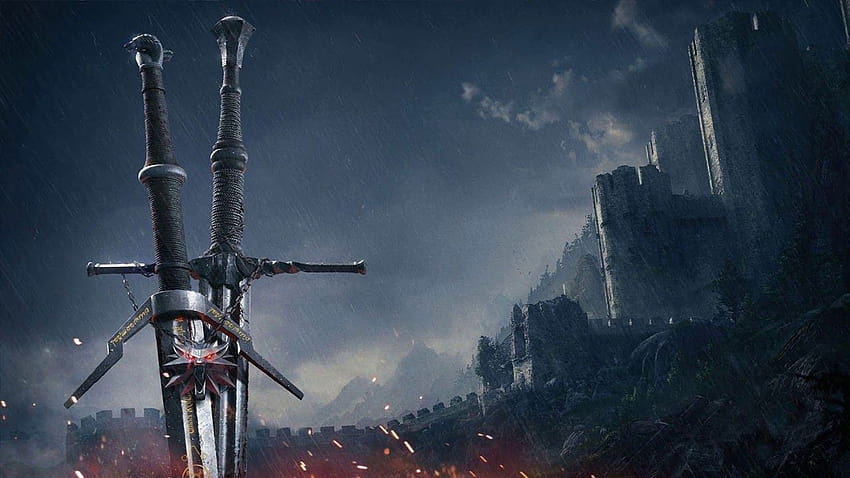 The Witcher 3: Wild Hunt Swords Animated, филмът за вещици HD тапет
