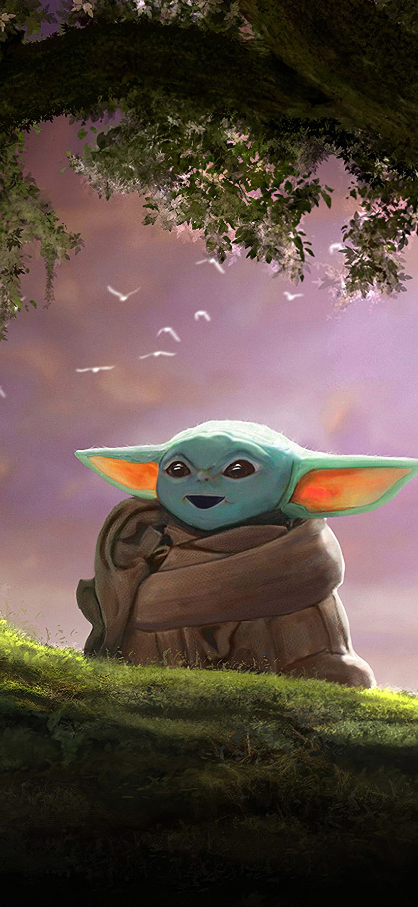 1125x2436 Baby Yoda Fanart Iphone XS,Iphone 10,Iphone X, baby yoda for