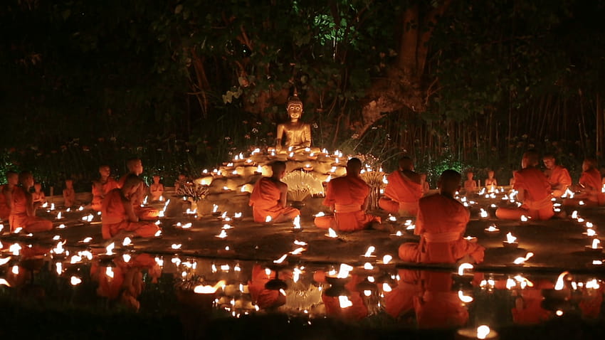 Magha puja day is the important incidents Buddhist day. Buddhist HD wallpaper