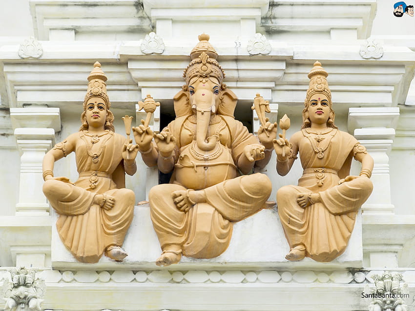 Godess Saraswati, Lord Ganesha and Goddess Lakshmi, ganesh laxmi saraswati  HD wallpaper | Pxfuel