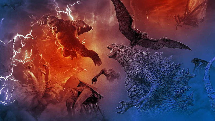 Godzilla gegen Kong, cooles Godzilla HD-Hintergrundbild