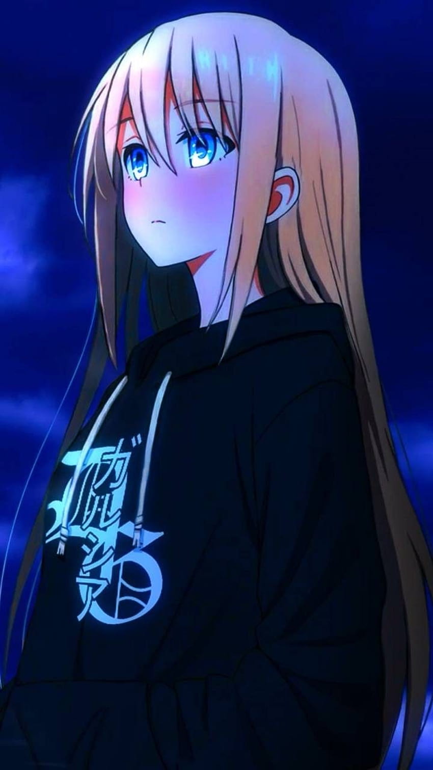 ] Cute Anime Girl สาวอนิเมะทัศนคติ วอลล์เปเปอร์โทรศัพท์ HD
