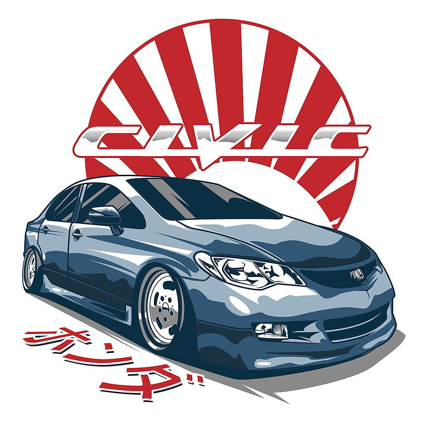 Download Red 4K Honda Civic Open Door Wallpaper | Wallpapers.com