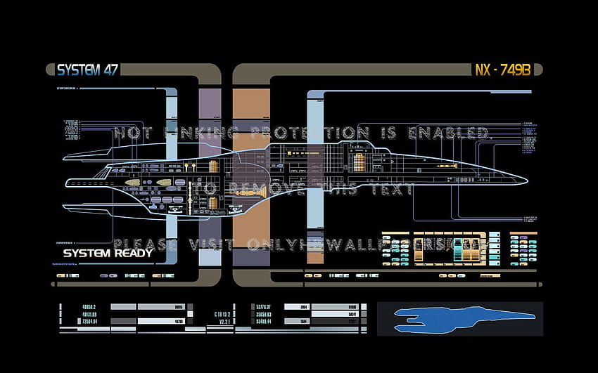 Star Trek схематичен LCARS HD тапет