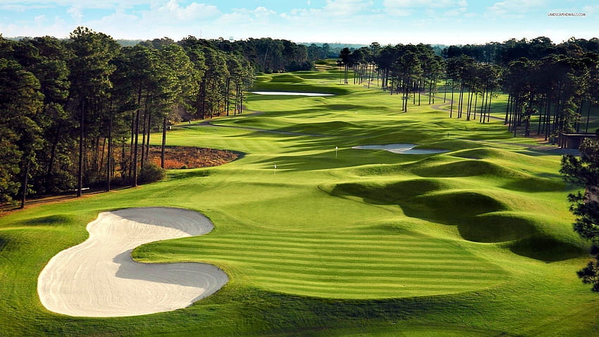 Golf Course, autumn golf HD wallpaper
