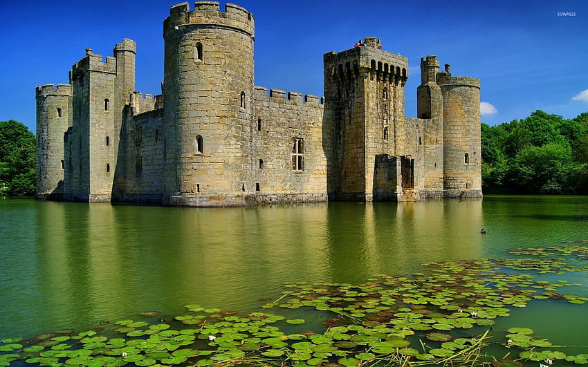 Bodiam Castle in England, summer castle HD wallpaper | Pxfuel