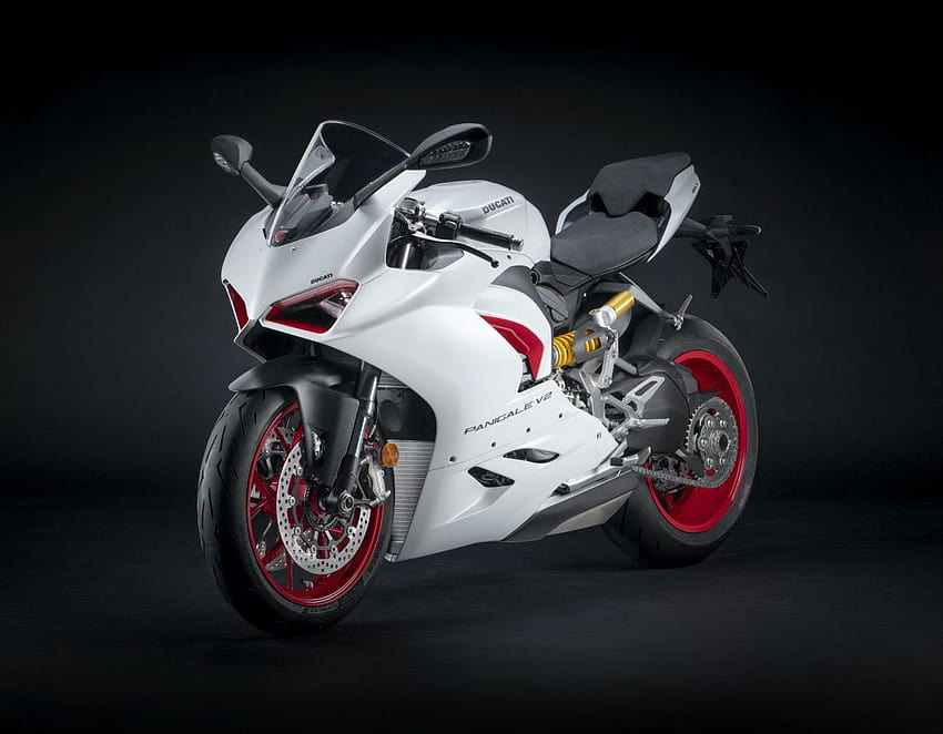 Ducati revela una nueva decoración White Rosso para la Panigale V2, ducati panigale v2 fondo de pantalla