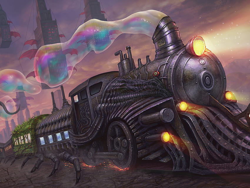 1024x768 Strange Train In Strange World 1024x768 Resolution , Backgrounds, and, ghost train HD wallpaper