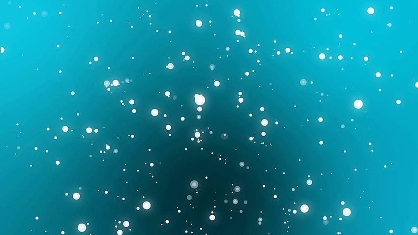 Animasi bawah air dari partikel cahaya bercahaya yang berkelap-kelip dengan latar belakang biru kehijauan Wallpaper HD