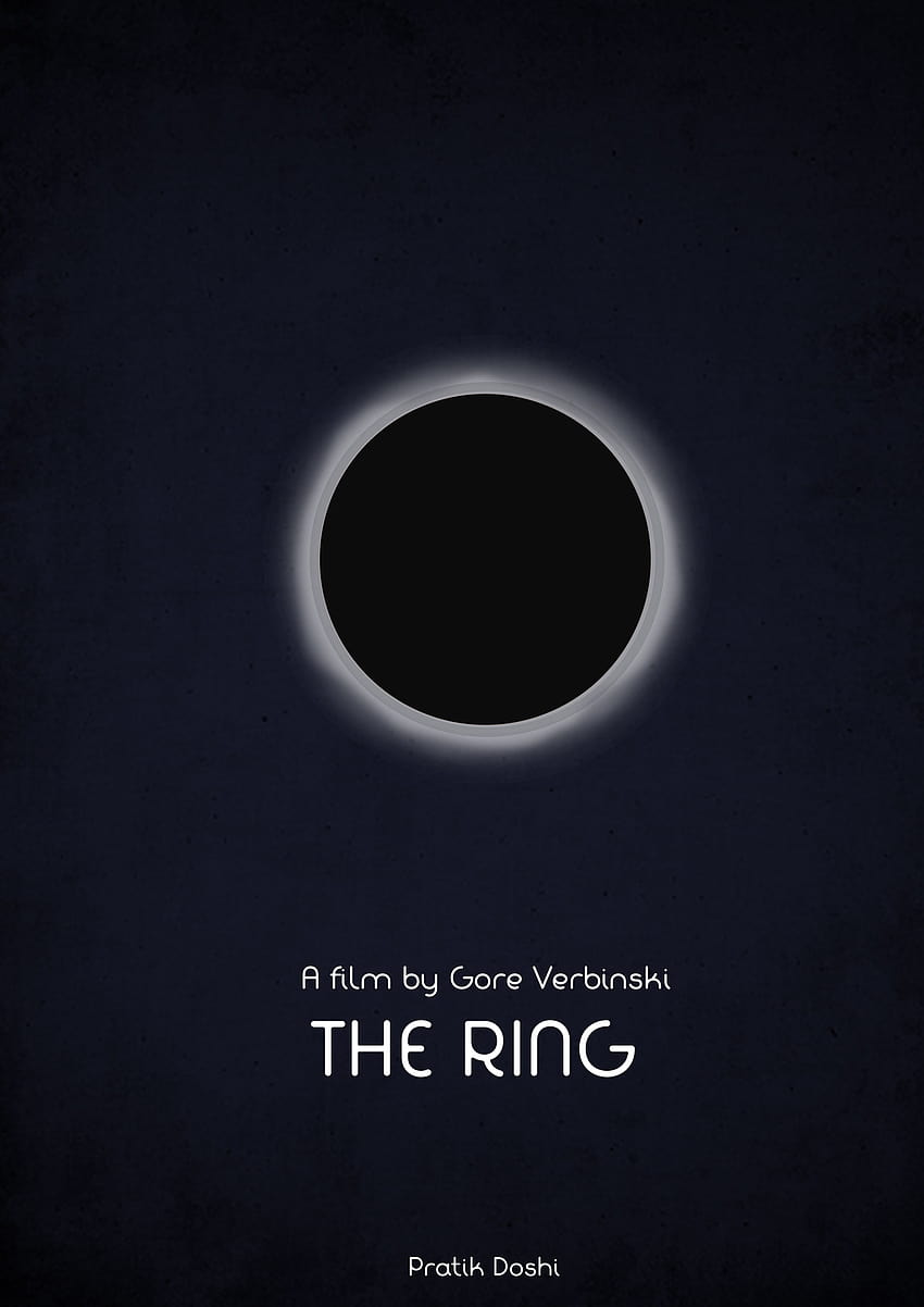 THE RING Movie Poster Only using Circles HD phone wallpaper | Pxfuel