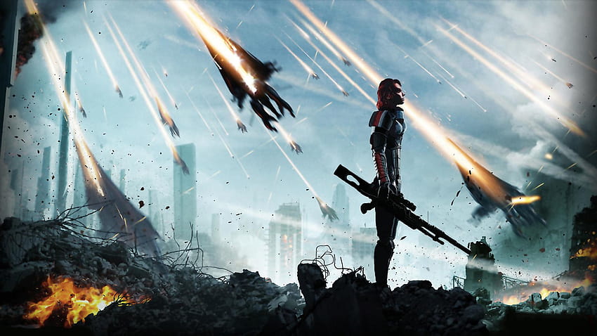 Mass Effect Femshep, wanita shepard efek massal Wallpaper HD