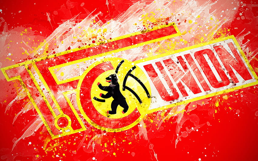 FC Union Berlin, Malkunst, Logo, Kreativ HD-Hintergrundbild