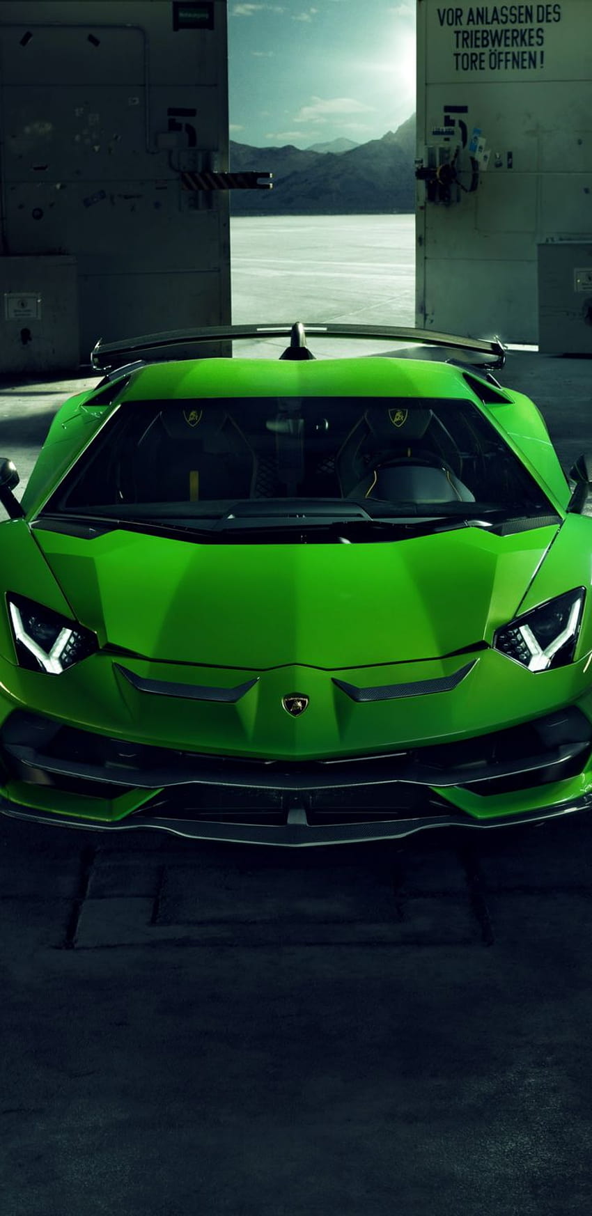 1440x2960 Sports car, Lamborghini Aventador SVJ, green ferrari HD phone wallpaper