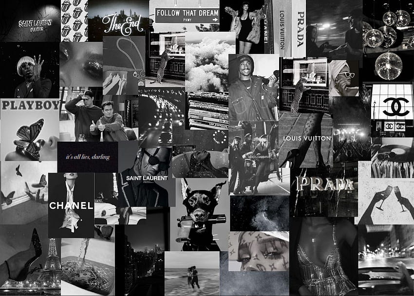 Grunge Aesthetic Collage Laptop, sad collage HD wallpaper