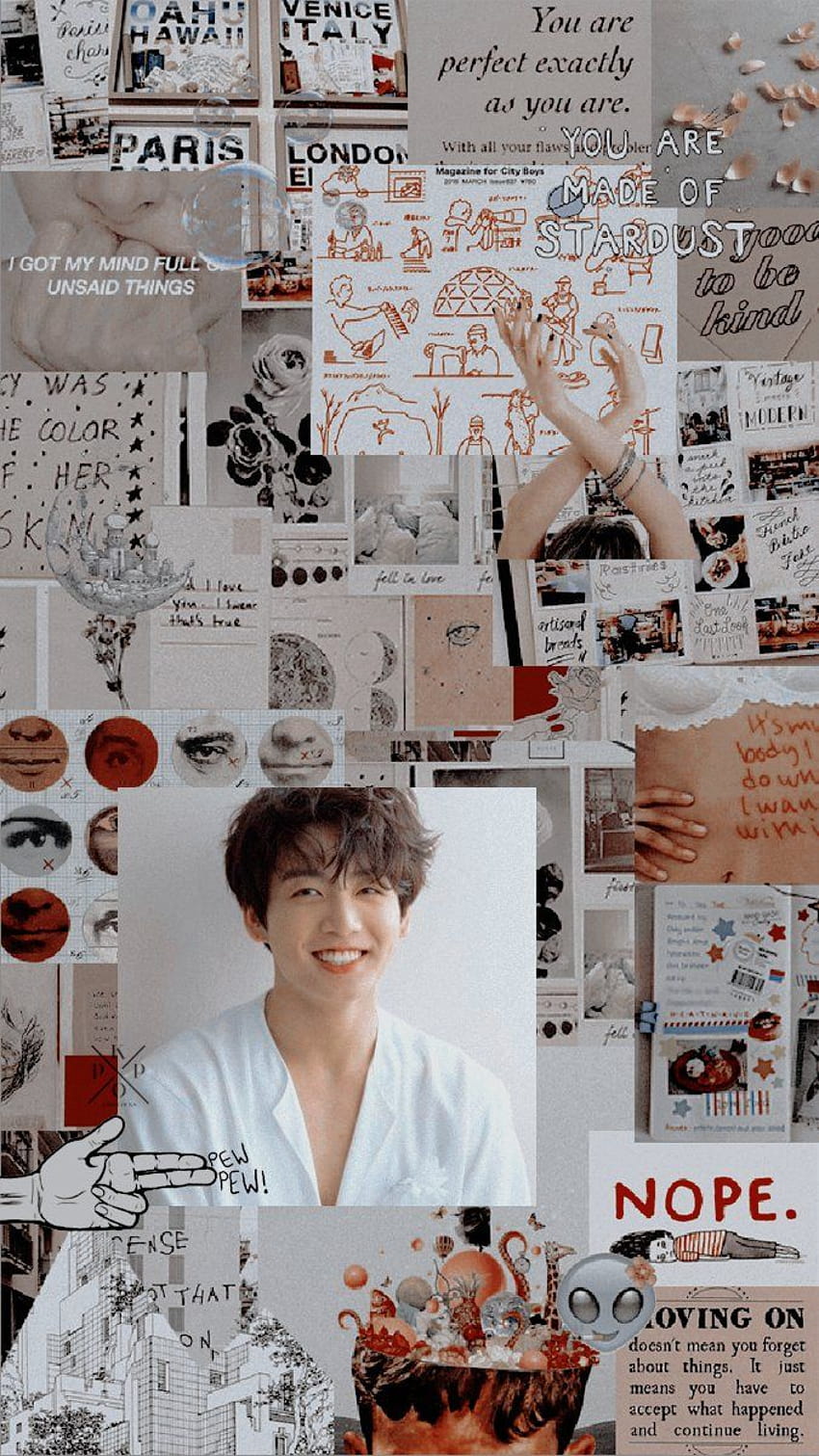 Jeon jungkook, bts, collage and lockscreen, jungkook collage HD phone ...