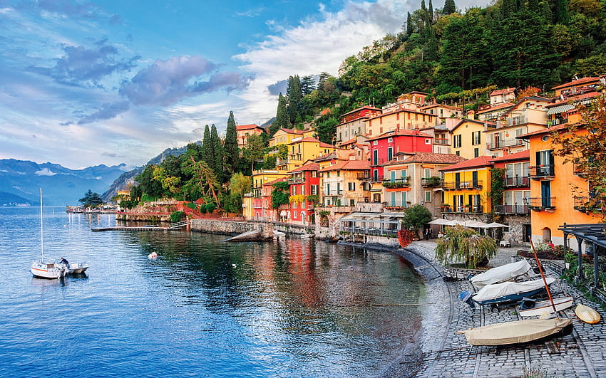 Comer See Wunderschöner See in Italien [2880x1800] für Ihr Mobiltelefon, Ihr Tablet und Ihr Smartphone HD-Hintergrundbild