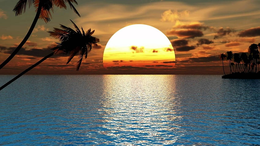 Yoga Sunset, chill summer HD wallpaper