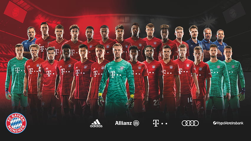 The official FC Bayern team, fc bayern munich 2021 HD wallpaper