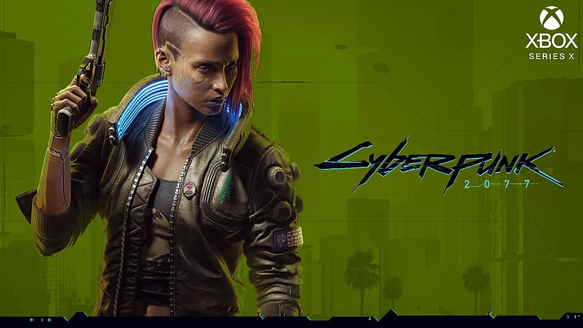 Cyberpunk 2077 Poster with Female V, Xbox Style. : xboxone, cyberpunk 2077 game poster HD wallpaper