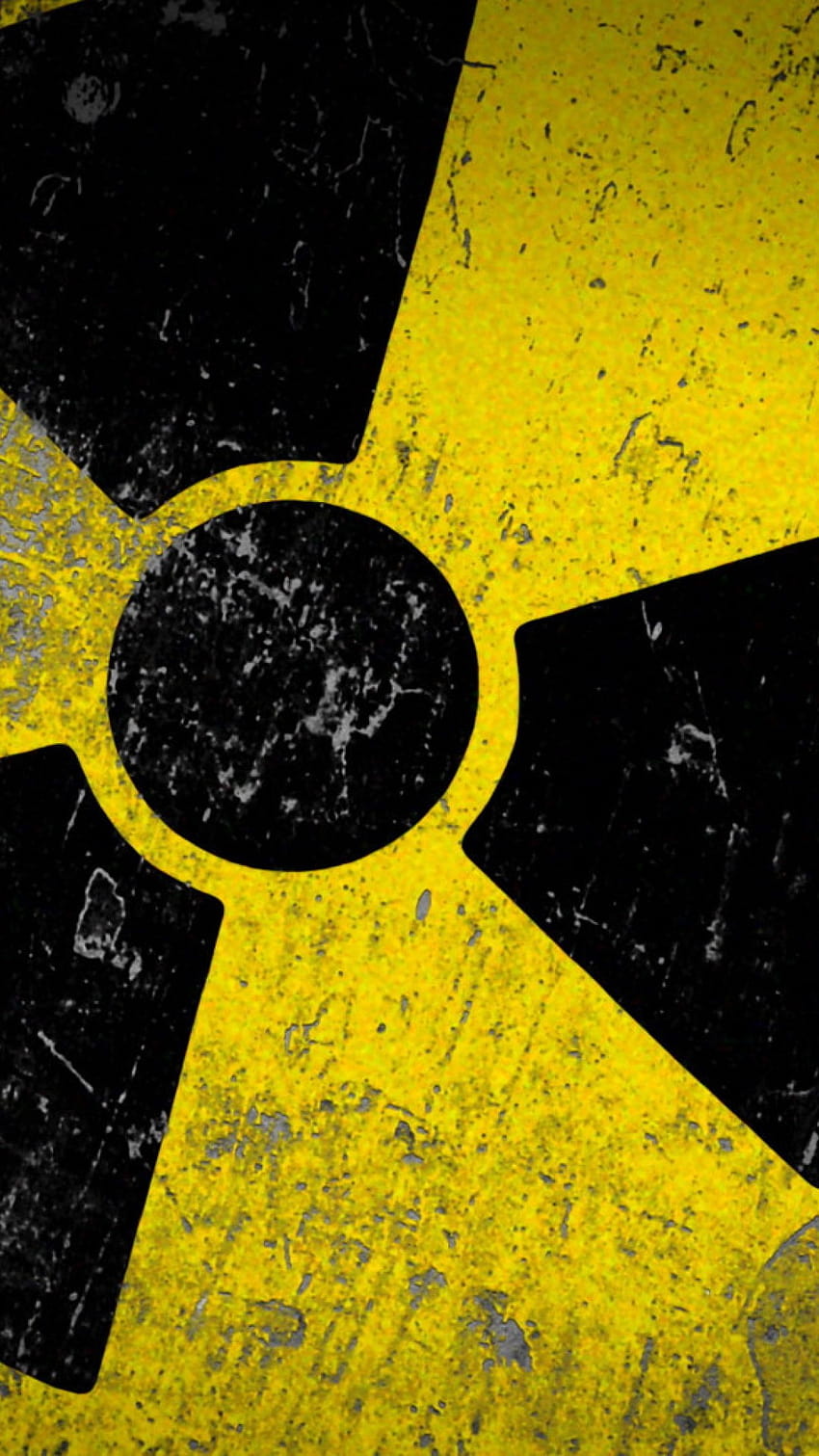 Warning radioactive sign available in different dimensions iPhone 6 / 6S Plus HD phone wallpaper
