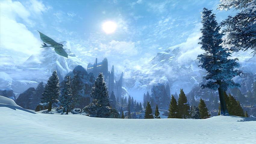 Am I the only one who gets Skyrim vibes from Alderaan?: swtor HD wallpaper