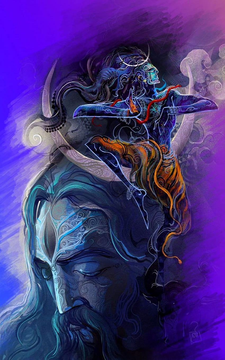 Pin on Psychedelic universe, angry bholenath HD phone wallpaper ...