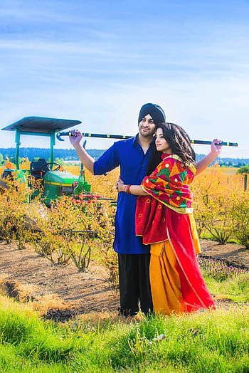 Punjabi wedding couple pics HD wallpapers | Pxfuel