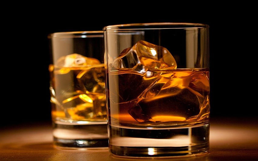 Szklanki Napój Whisky Alkohol Tapeta HD
