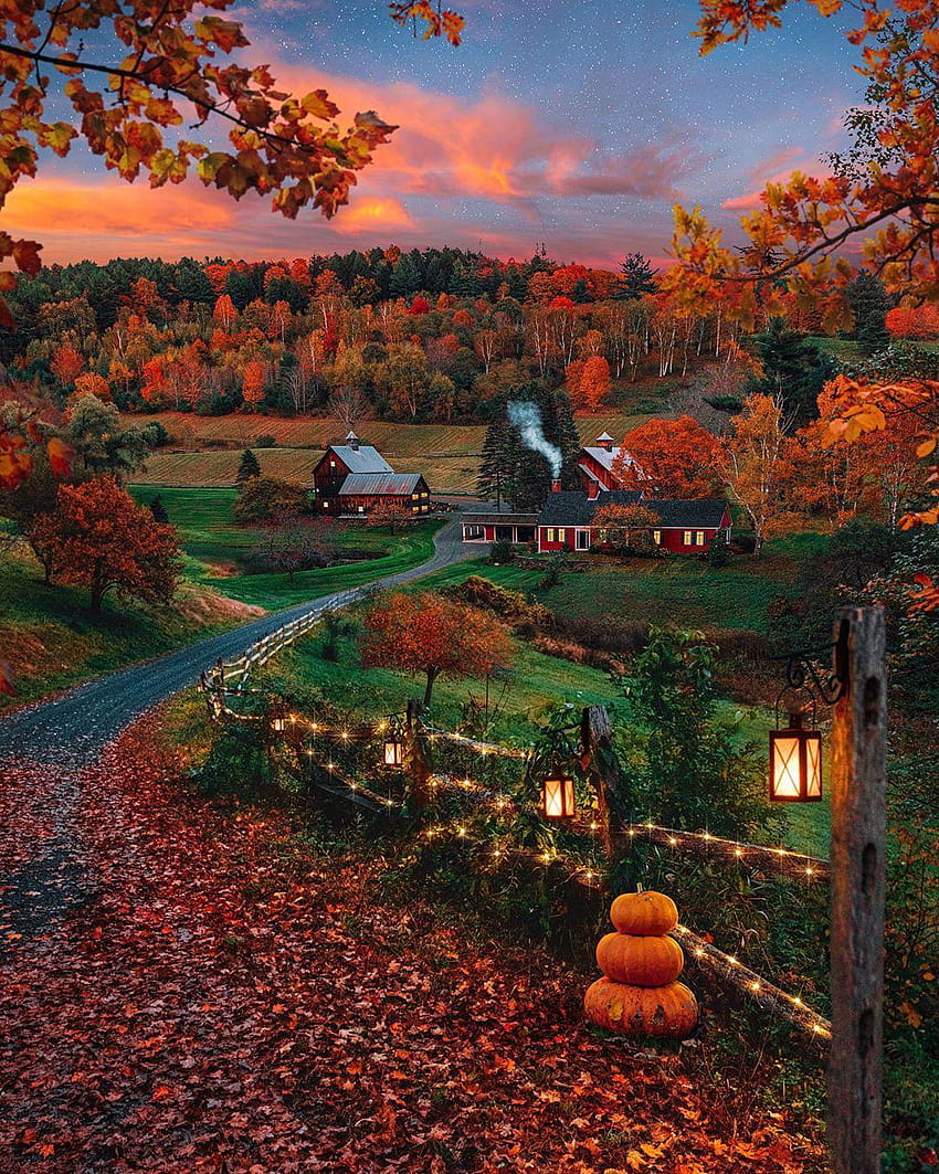 Outono em Woodstock, Vermont, woodstock vermont Papel de parede de celular HD