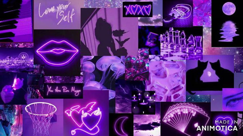 VID N°2: : Ungu estetika, kolase lavender Wallpaper HD