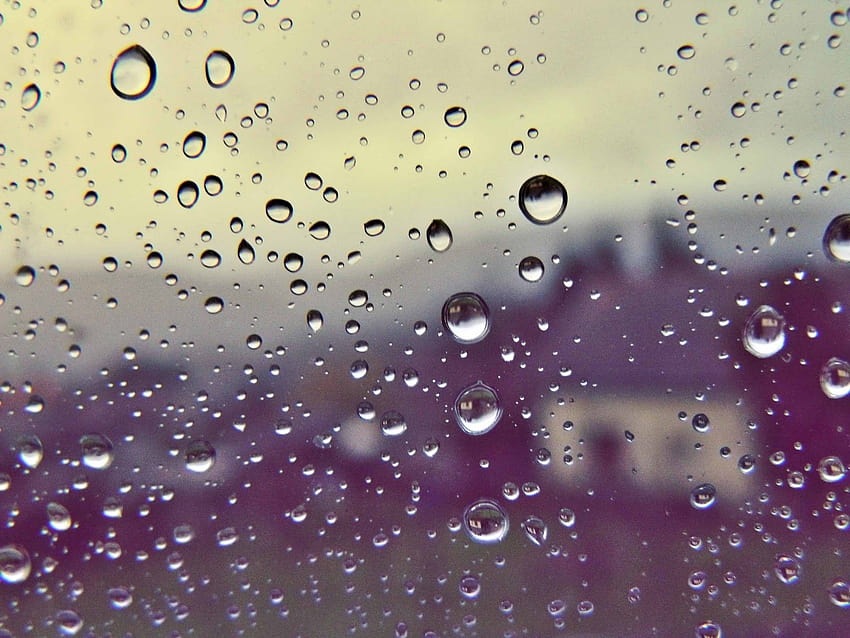 tetap nyaman di hari hujan, jendela hujan musim dingin Wallpaper HD