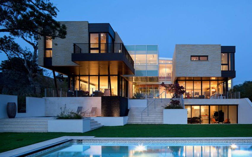 Big Modern Houses – Modern House, big house HD wallpaper