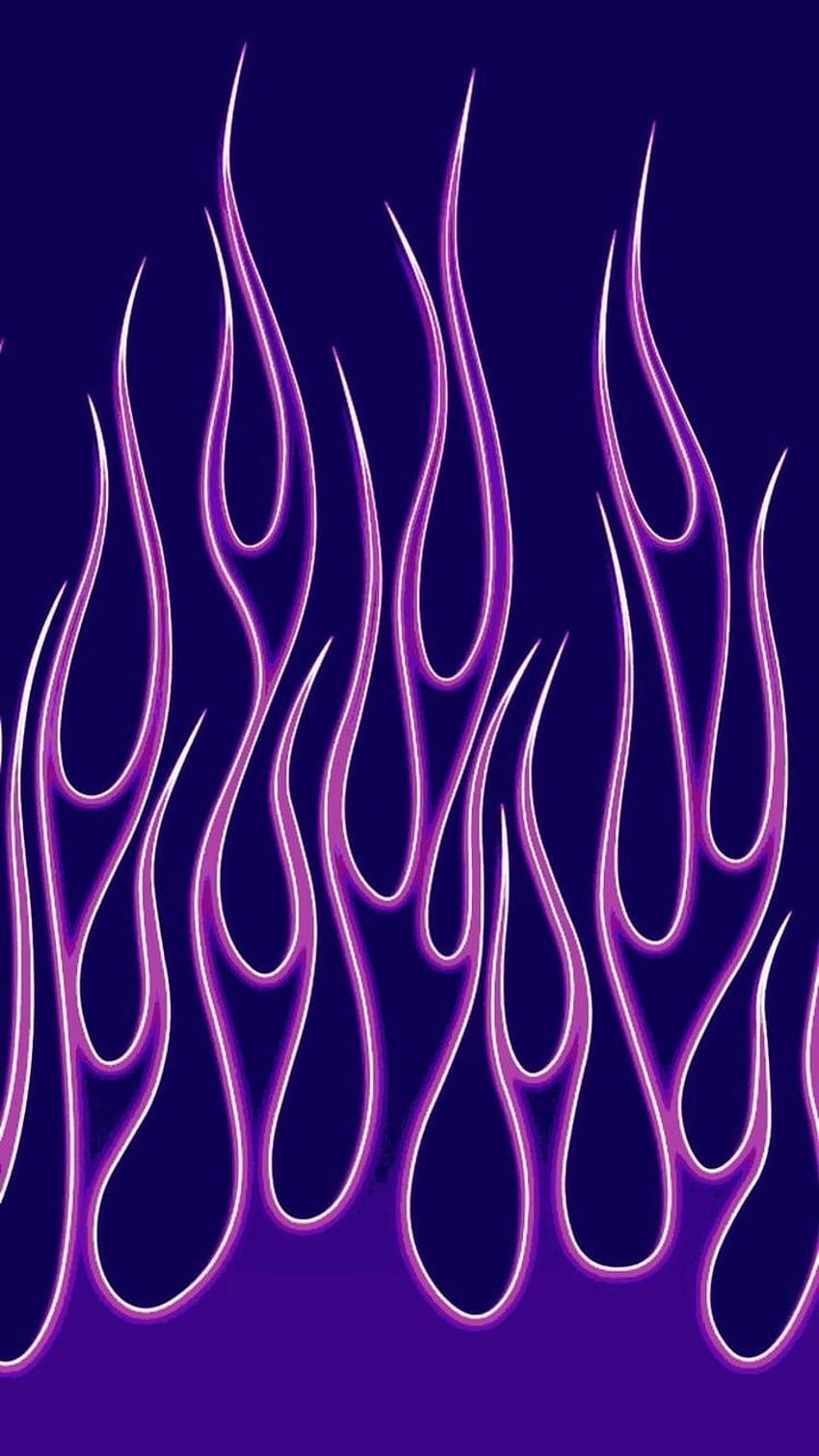 Purple Flame pubblicato da Christopher Tremblay, fiamme estetiche Sfondo del telefono HD